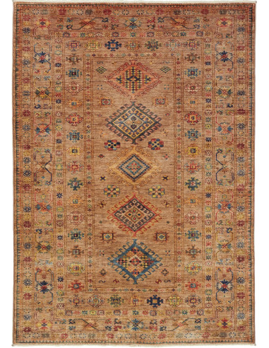 Kazak Fine Pakistan perù e terra di siena 149x211