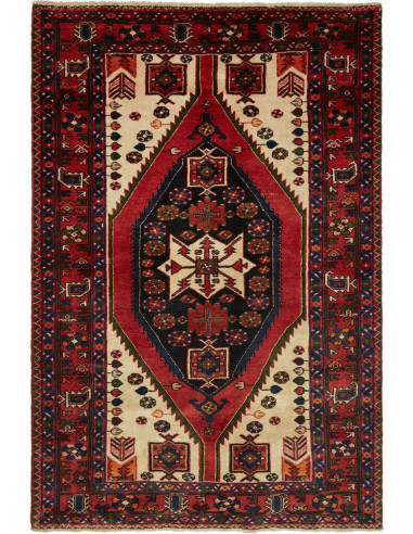 Hamadan Persia nero e abbronzatura 136x203
