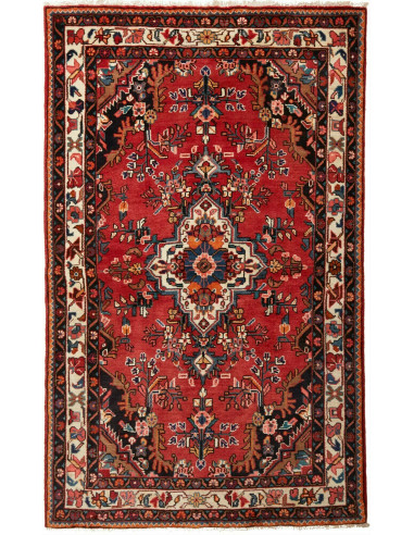 Hamadan Persia marrone sella e grano 131x216