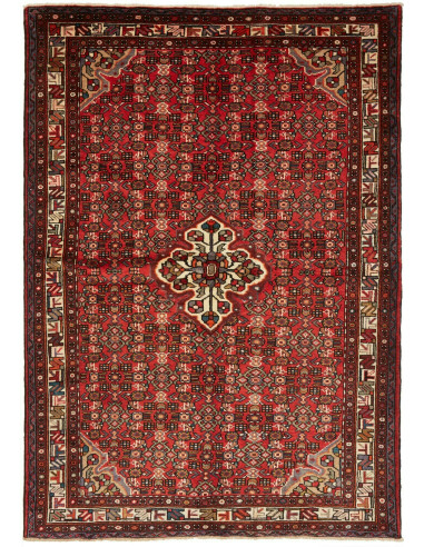 Hamadan Persia marrone sella e abbronzatura 160x228