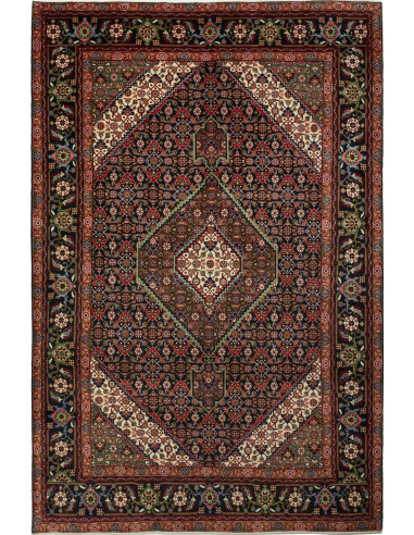 Tabriz Persia grigio ardesia scuro e terra di siena 200x303