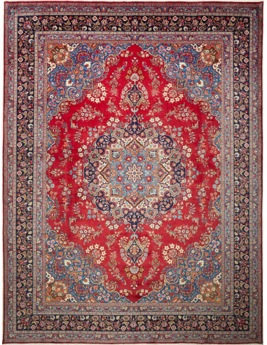 Sabzevar Persia terra di siena e grigio ardesia scuro 290x390