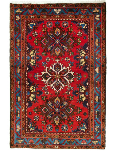 Hamadan Persia grigio ardesia scuro e marrone 135x206