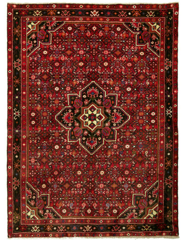 Hamadan Persia marrone rossiccio e abbronzatura 150x208