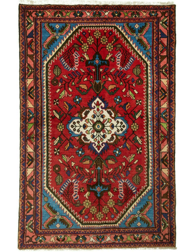 Hamadan Persia grigio ardesia scuro e abbronzatura 132x206