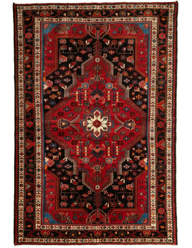 Hamadan Persia nero e abbronzatura 146x217