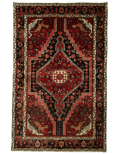 Hamadan Persia nero e abbronzatura 140x220