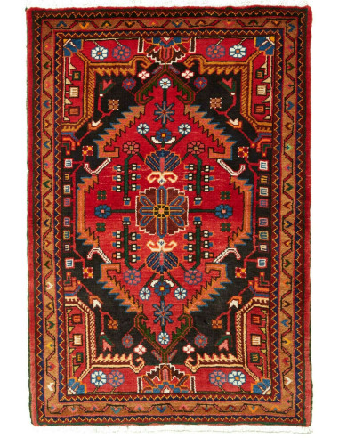 Hamadan Persia marrone e marrone 84x126