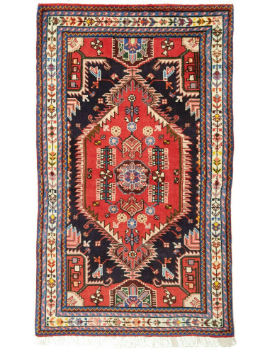 Hamadan Persia terra di siena e rosso indiano 81x138