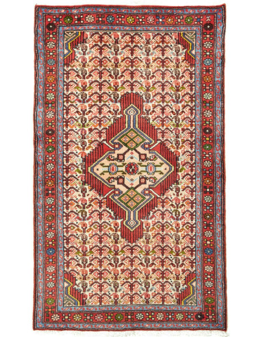 Hamadan Persia terra di siena e marrone sella 77x132