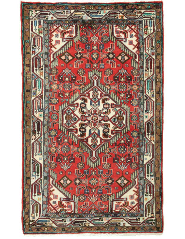Hamadan Persia terra di siena e grigio chiaro 82x137