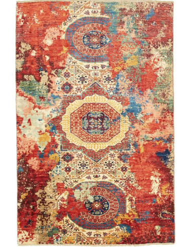 Mona Pakistan marrone rosato e grigio ardesia scuro 119x178