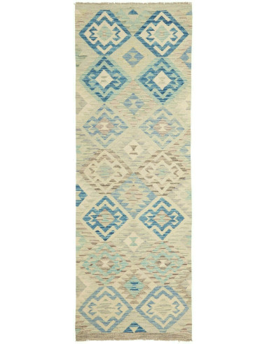 Kilim Pakistan argento e grigio ardesia chiaro 79x232