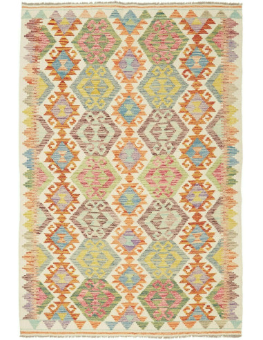 Kilim Pakistan abbronzatura e terra di siena 120x179