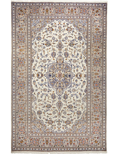 Kashan Persia argento e marrone sella 203x320