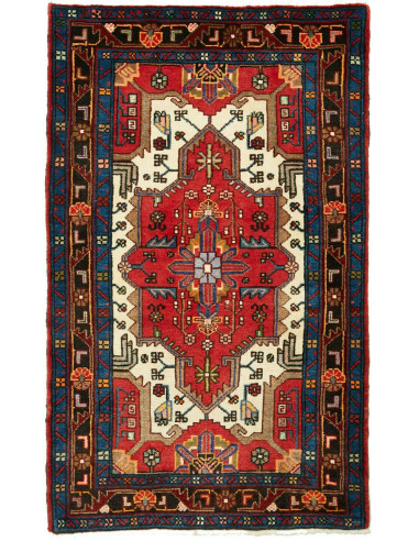 Hamadan Persia grigio ardesia scuro e marrone 86x141