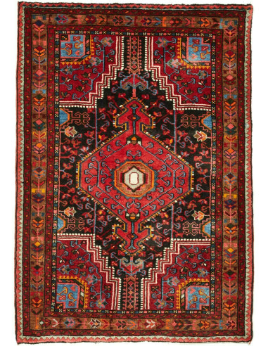 Hamadan Persia marrone sella e nero 86x124