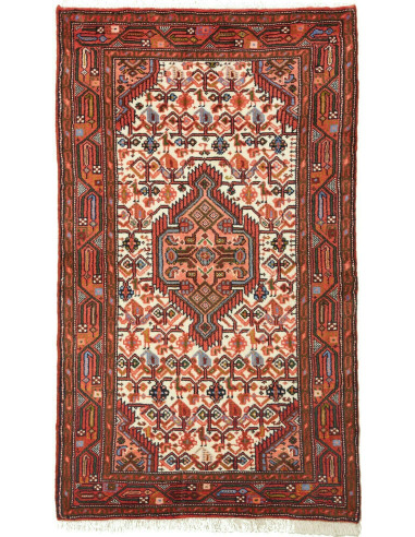 Hamadan Persia marrone sella e grano 72x132
