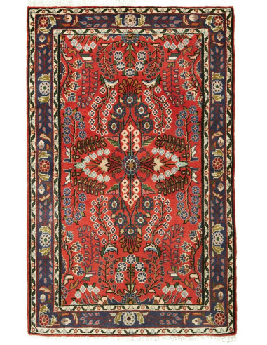 Hamadan Persia grigio ardesia scuro e abbronzatura 80x131