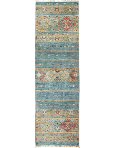 Rubin Pakistan verde mare scuro e grigio ardesia chiaro 78x257
