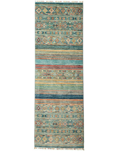 Rubin Pakistan verde mare scuro e legno robusto 79x240
