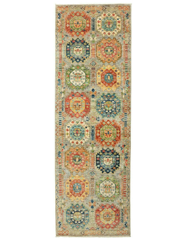 Tribal Pakistan marrone rosato e marrone sella 79x249