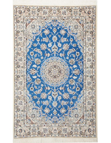 Nain 9La Persia grigio chiaro e blu acciaio 100x160