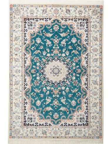 Nain 6La Persia grigio chiaro e verde mare 128x185