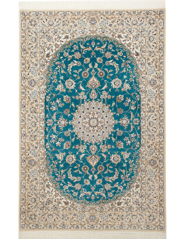 Nain 6La Persia argento e verde acqua 131x196