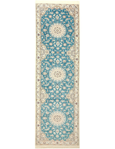 Nain 6La Persia grigio chiaro e blu cadetto 90x309