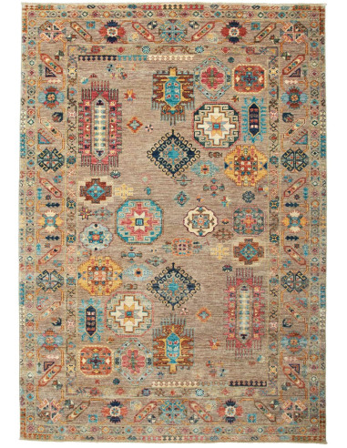 Tribal Pakistan marrone rosato e marrone rosato 166x238