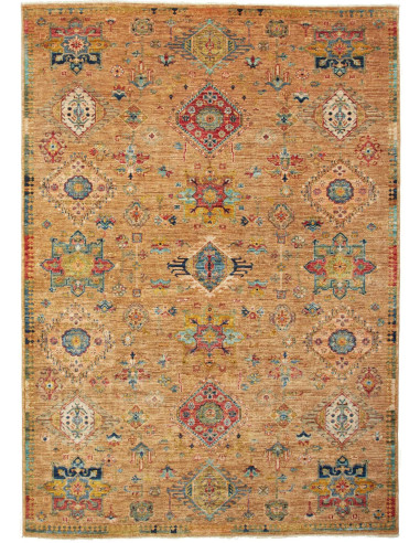 Tribal Pakistan perù e grigio ardesia scuro 170x240