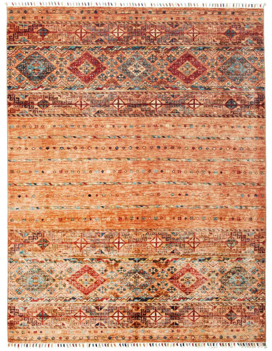 Rubin Pakistan salmone scuro e grigio ardesia scuro 152x197