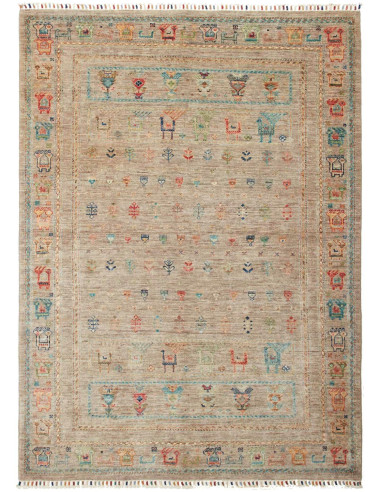 Rubin Pakistan marrone rosato e marrone rosato 148x205