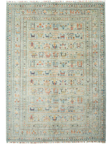 Rubin Pakistan argento e grigio ardesia scuro 171x240