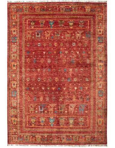Rubin Pakistan terra di siena e salmone scuro 146x210