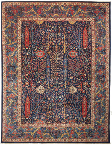 Aryana Fine Pakistan grigio ardesia scuro e terra di siena 274x357