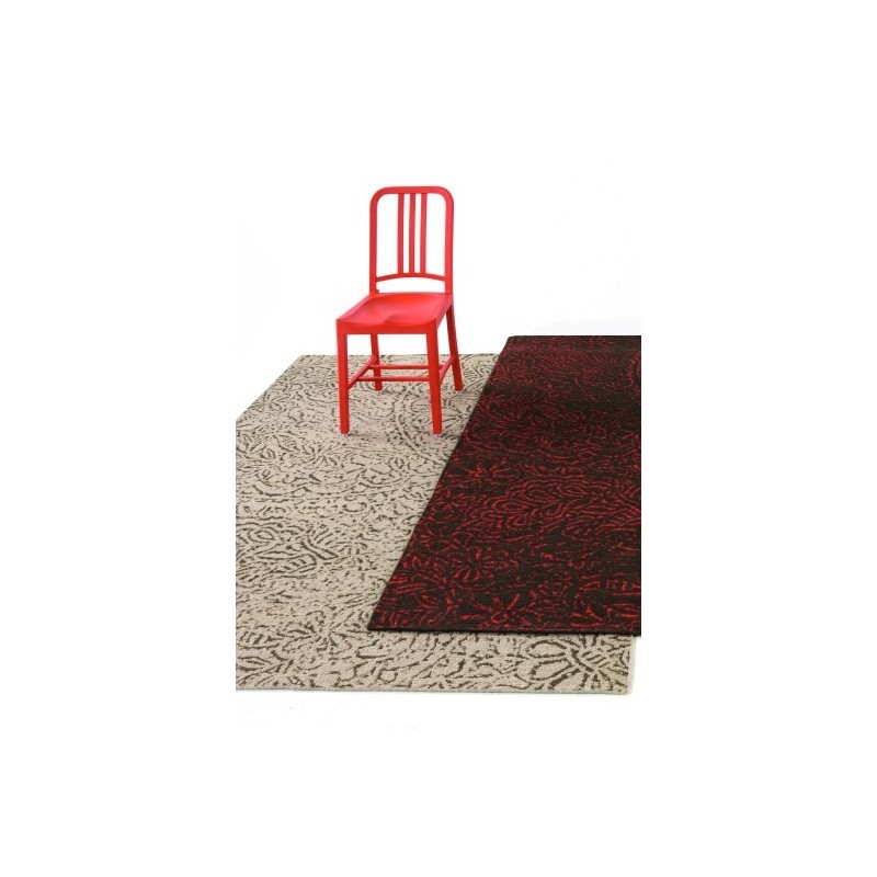 Carpet Antique Nanimarquina red and black