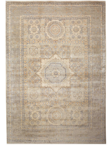 Mamlouk Pakistan marrone rosato e bianco antico 242x345