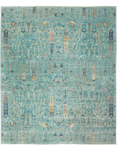 Shahi Fine Pakistan verde mare scuro e grigio ardesia scuro 243x293