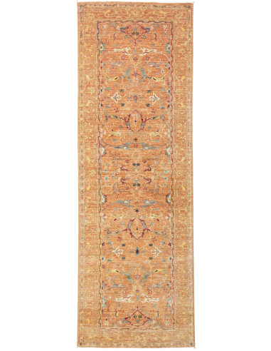 Zigler Fine Pakistan salmone scuro e bianco antico 82x248