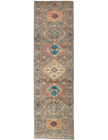 Tribal Pakistan grigio e legno robusto 81x295