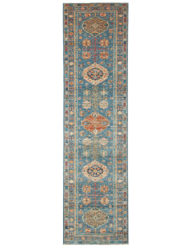 Kazak Fine Pakistan grigio e abbronzatura 79x301