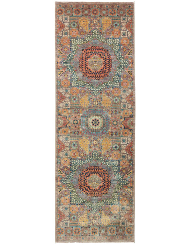 Mamlouk Pakistan grigio e marrone rosato 78x248
