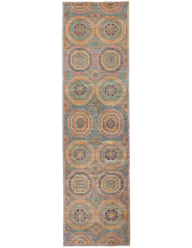 Mamlouk Pakistan marrone rosato e grigio ardesia scuro 79x294
