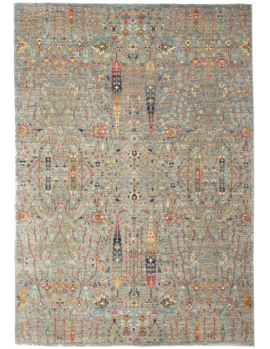 Shahi Fine Pakistan marrone rosato e grigio 206x292