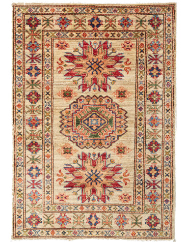 Kazak Fine Pakistan abbronzatura e legno robusto 84x123