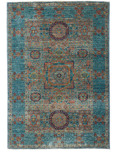 Mamlouk Pakistan grigio tenue e marrone rosato 83x116