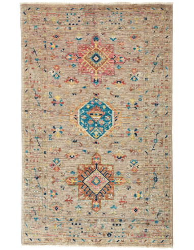 Tribal Pakistan marrone rosato e marrone rosato 94x150