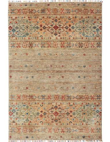Rubin Pakistan marrone rosato e grigio ardesia scuro 125x184